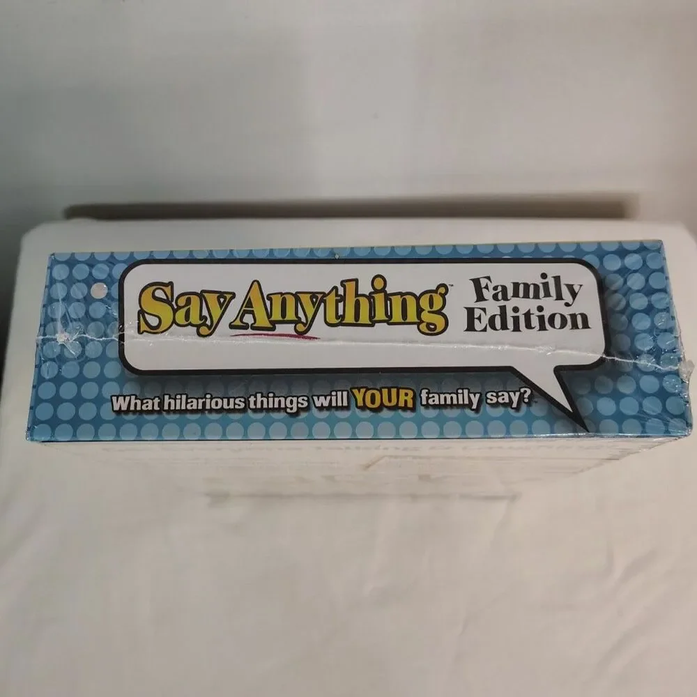 NEW! Say Anything Family Edition Board Game Sealed 3–6 Players Ages 8+